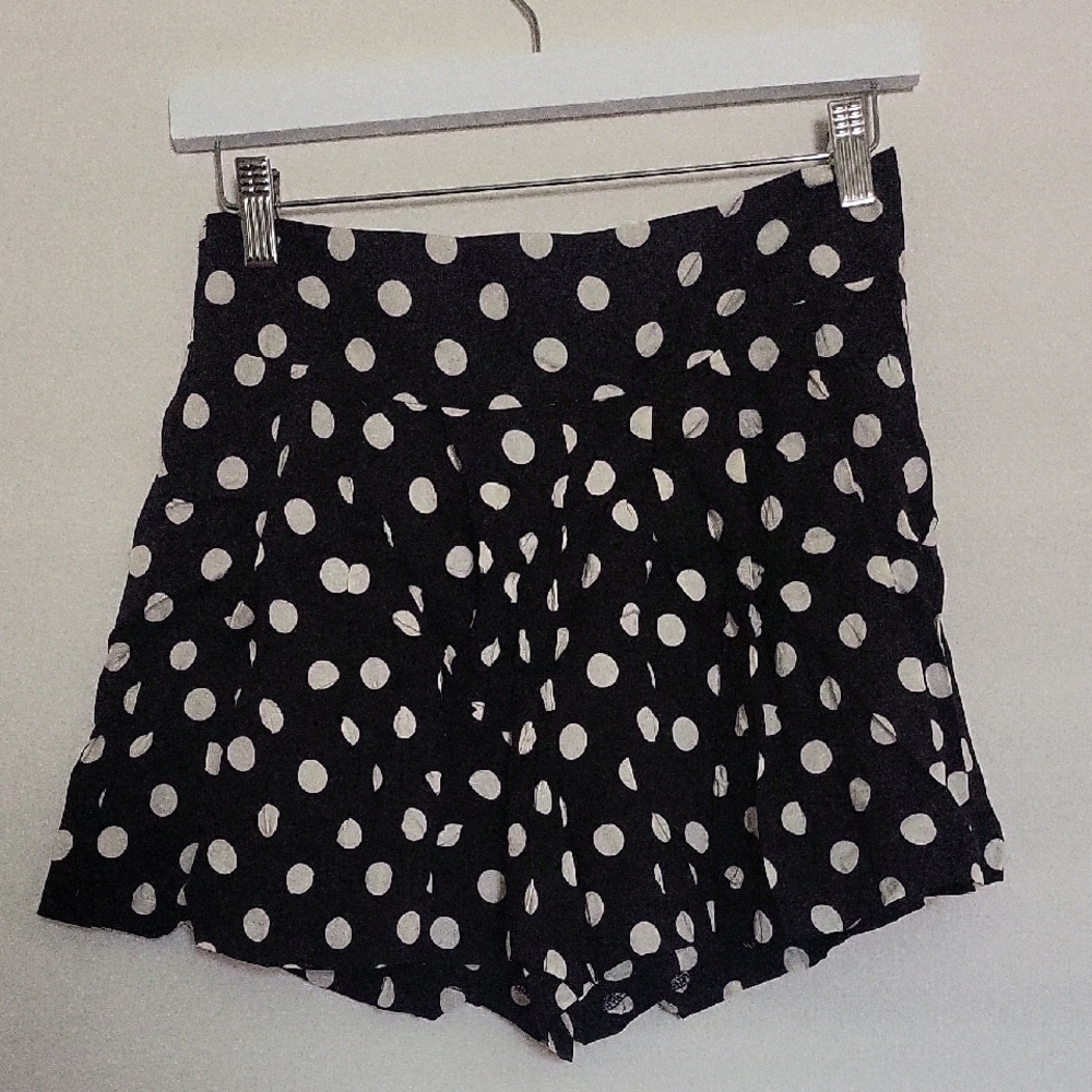 Xhilaration Black and White Polka Dot Shorts